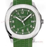 (ZF) Best Replica Patek Philippe 5168G Aquanaut Green Rubber Strap Watch Swiss Cal 324